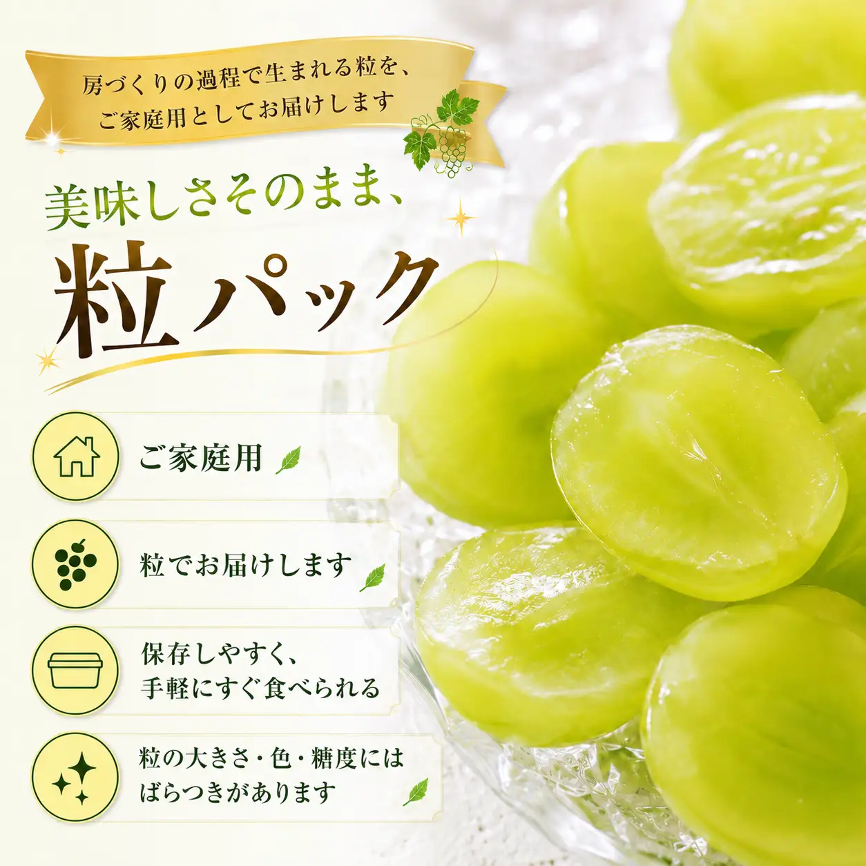 【2026年発送】先行予約 シャインマスカット 粒 1kg 500g×2 ご家庭用 山梨県産 【山梨県笛吹市 産地直送】ぶどう フルーツ 果物 209-010-26y