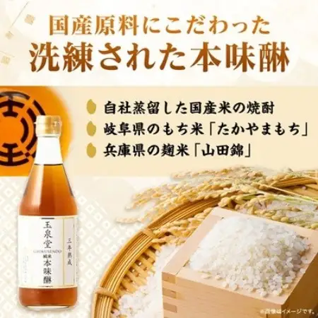 玉泉堂　三年熟成純米本味醂500ml×6本セット【1745745】
