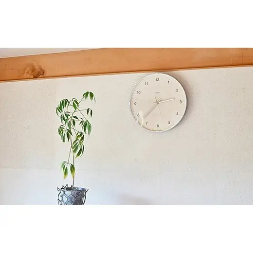 Biome clock LC24-16 BG（desert） ベージュ Lemnos レムノス  時計 とけい 秒針 子ども部屋 掛け時計 入学祝い 誕生日プレゼント おしゃれ インテリア 日本製 富山県 高岡市 FAD-2006