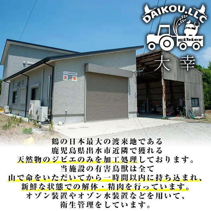 《毎月数量限定》 鹿児島県 出水市産 大幸 鹿肉 ペット用 ジャーキー 50g×2P 計約100g 【大幸】 i1353