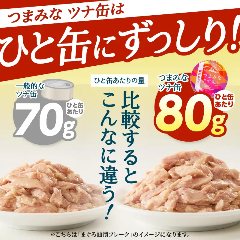 つまみな ツナ缶 醤油仕込み 80g×14缶 焼津 きはだまぐろ つな缶 ご飯 の お供 常温 保存 非常食 缶詰 (a08-016)
