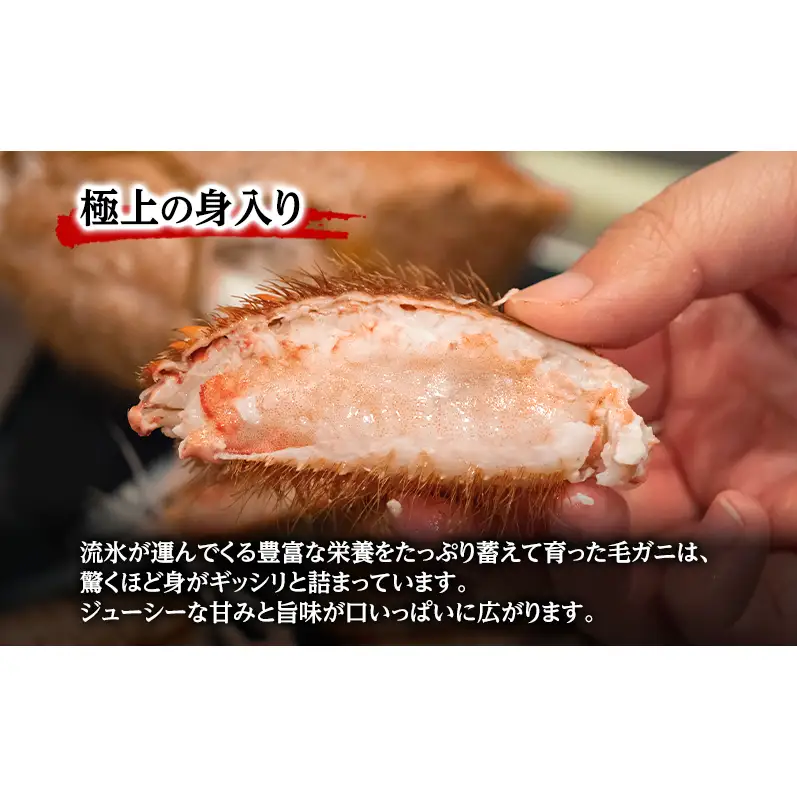 冷凍ボイル毛がに 約780g×1尾 毛ガニ