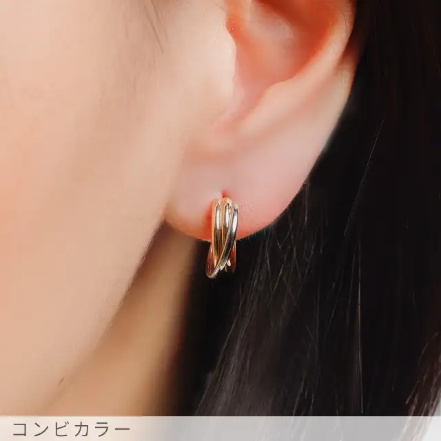 コンビカラー フープピアス large /a0440mt