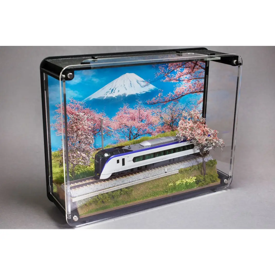 鉄道模型 走る情景(ジオラマ)シリーズ《E353系 「富士回遊」》 0055-021-S07
