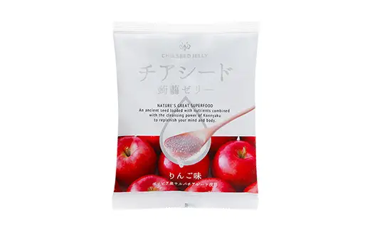 チアシード 蒟蒻ゼリー りんご味 6袋（1袋10個入り） F21K-700