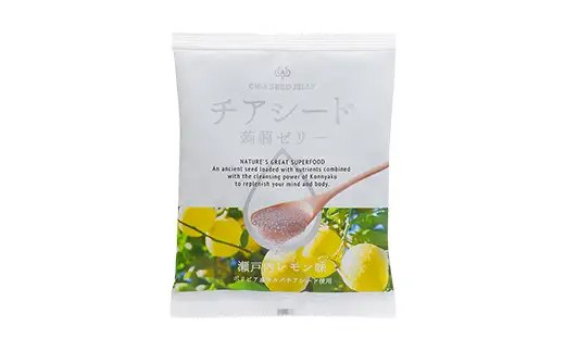 チアシード 蒟蒻ゼリー 瀬戸内レモン味 6袋（1袋10個入り） F21K-701
