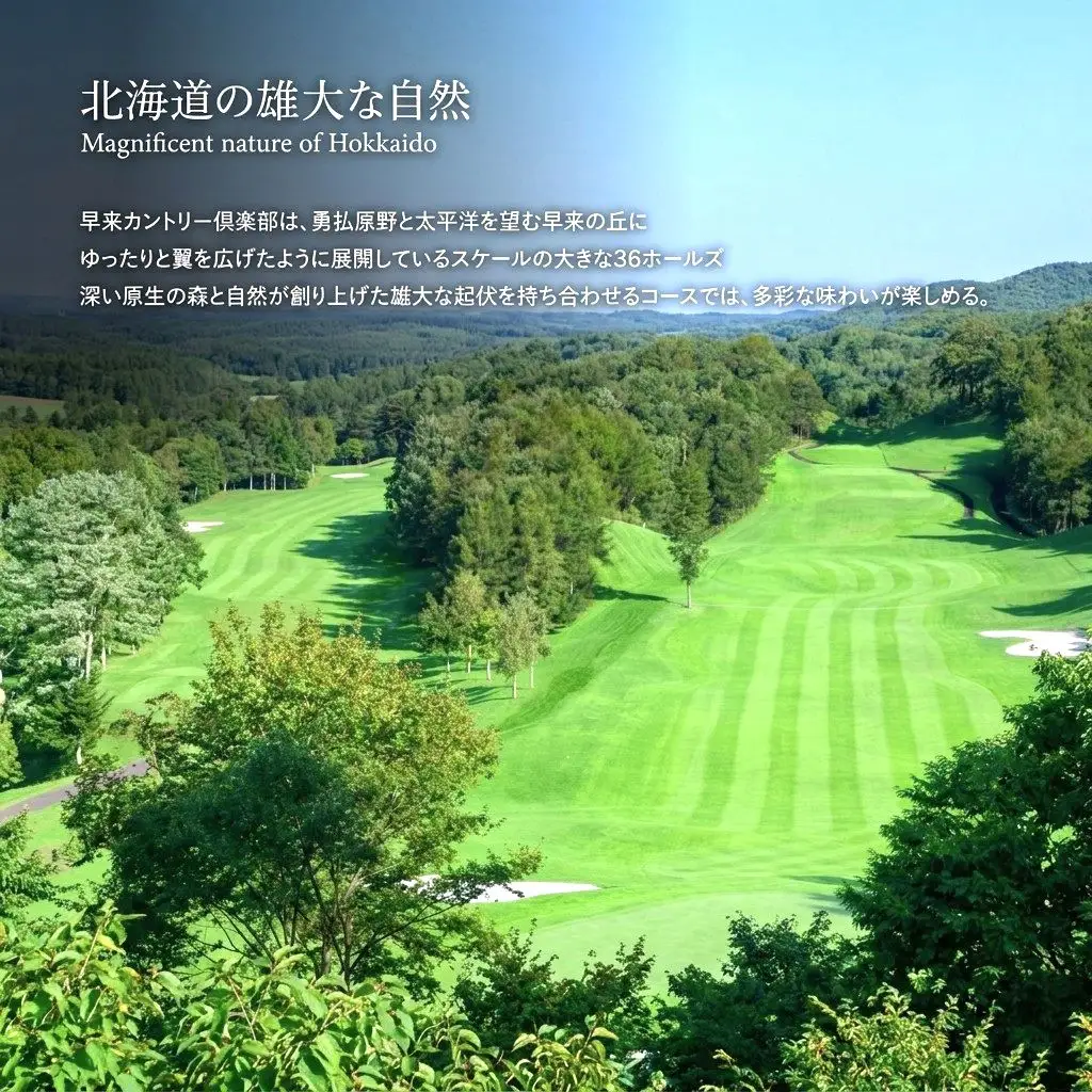 ゴルフ場1日貸切 早来カントリー倶楽部 36ホール 平日セルフプレー限定 2027年度 2028年度 ゴルフ場貸切 ゴルフプレー券 ゴルフ場利用券 北海道 安平町