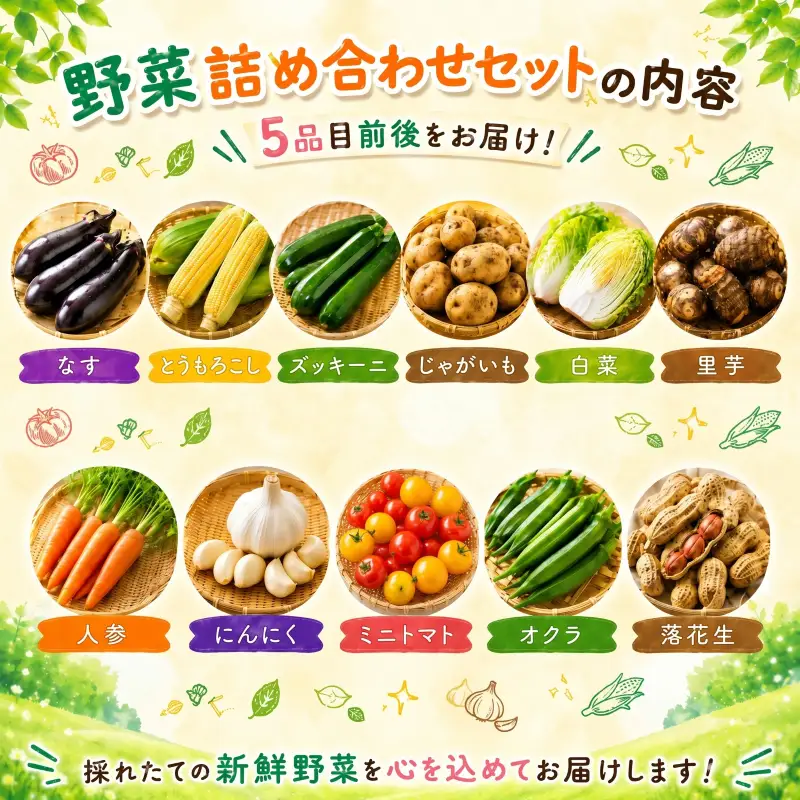 安芸野菜（全10種5品目前後）【野菜】CA002