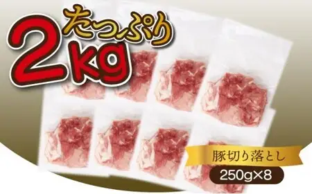 《2026年9月発送》豚肉切り落とし 250g×8パック 合計2kg_K033-021-2609