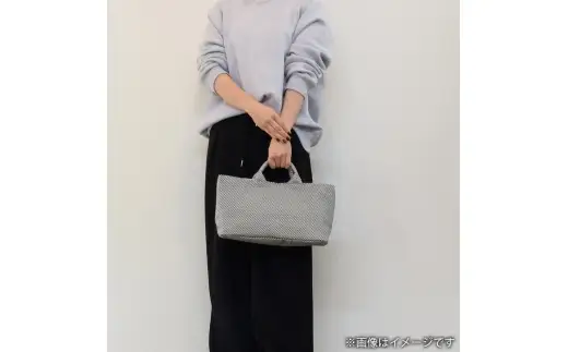 三河木綿刺し子織 sasicco フナガタトートミニ （ 消防刺子 ） 