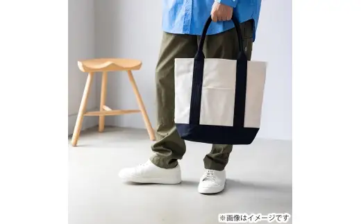三河木綿刺し子織バッグ sasicco OBIトート （ 生成 ） 