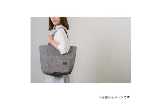 三河木綿刺し子織バッグ sasicco トート40 （ 消防刺子 ） 