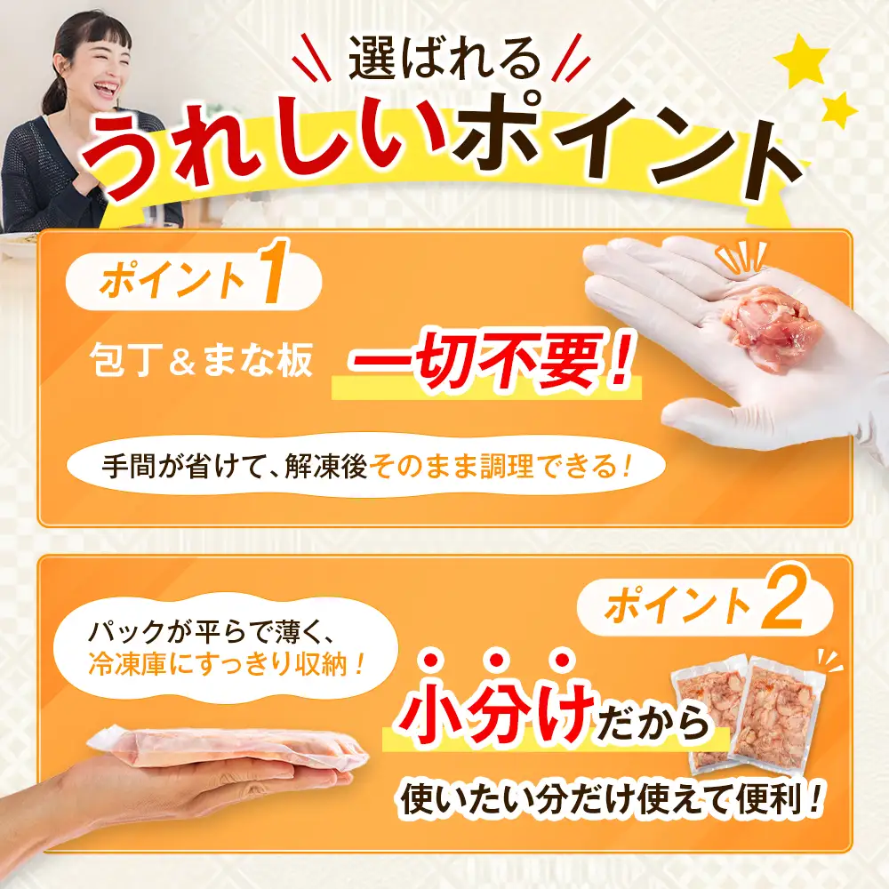 《訳あり》鶏肉 こま切れ もも むね ミックス 国産 計1.8kg 小分け