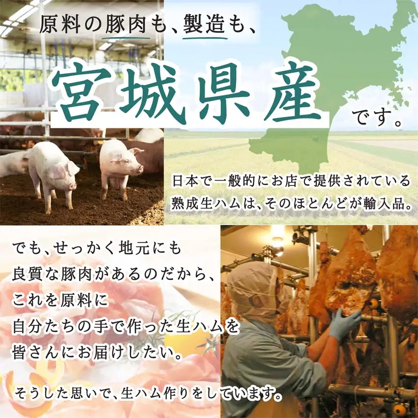 ≪伊豆沼ハム≫ 肩ロース生ハムブロック 約1.6kg 生ハム 肉 ハム サラミ 惣菜 ワイン おつまみ サラダ 冷蔵 詰め合わせ 詰合せ 【有限会社伊豆沼農産】tm583