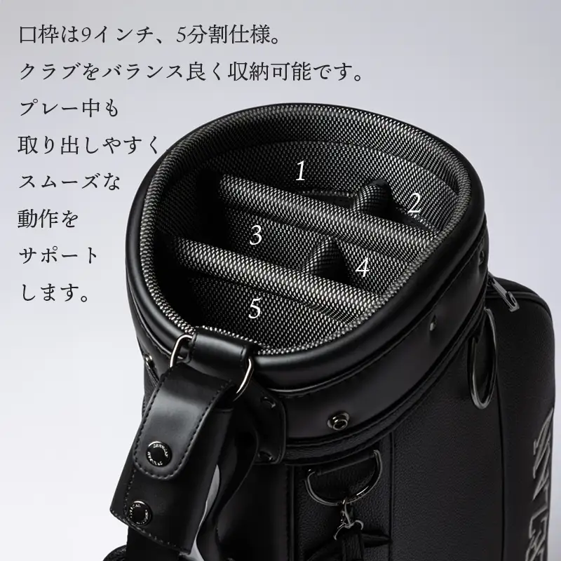 CREEZAN GOLF ゴルフバッグ クリーザンゴルフ キャディーバッグ CCGJ-018 ブラック / キャディバッグ ゴルフ用品 メンズ レディース
