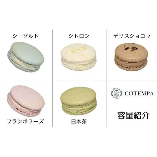 EE001【COTEMPA】進化型マカロン 5個詰合わせ