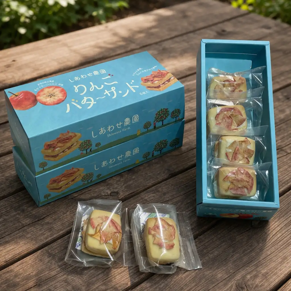 りんご バターサンド 6個入×2箱 個包装 バターサンドクッキー