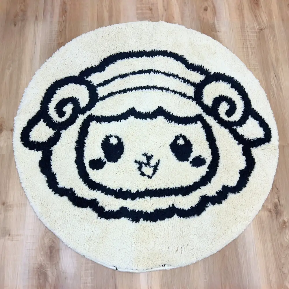 泉大津市マスコットキャラクター「おづみん」 ラグ 90×90cm 円形