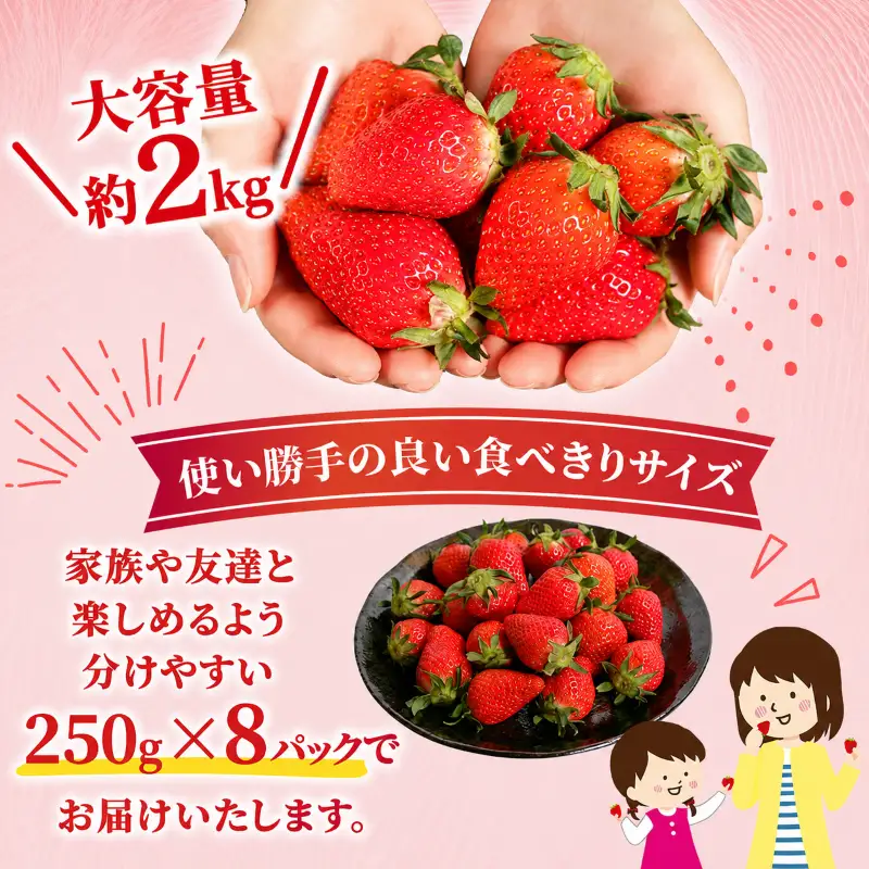 いちご やよいひめ 計2kg 【いちご】