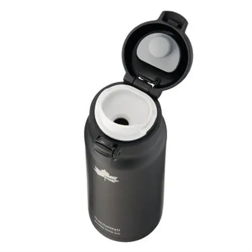 TW 真空断熱 ワンタッチボトル BK 500ml 保冷・保温対応のステンレスボトル81286021【1744942】