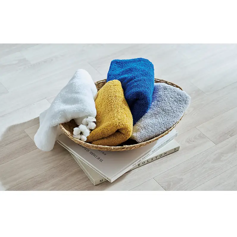 ザ・ラストタオル ワン フェイスタオル 4枚セット タオル 綿 100% 吸水 ふっくら ふんわり 柔らかい 無地 日本製 日用品 ロイヤルブルー