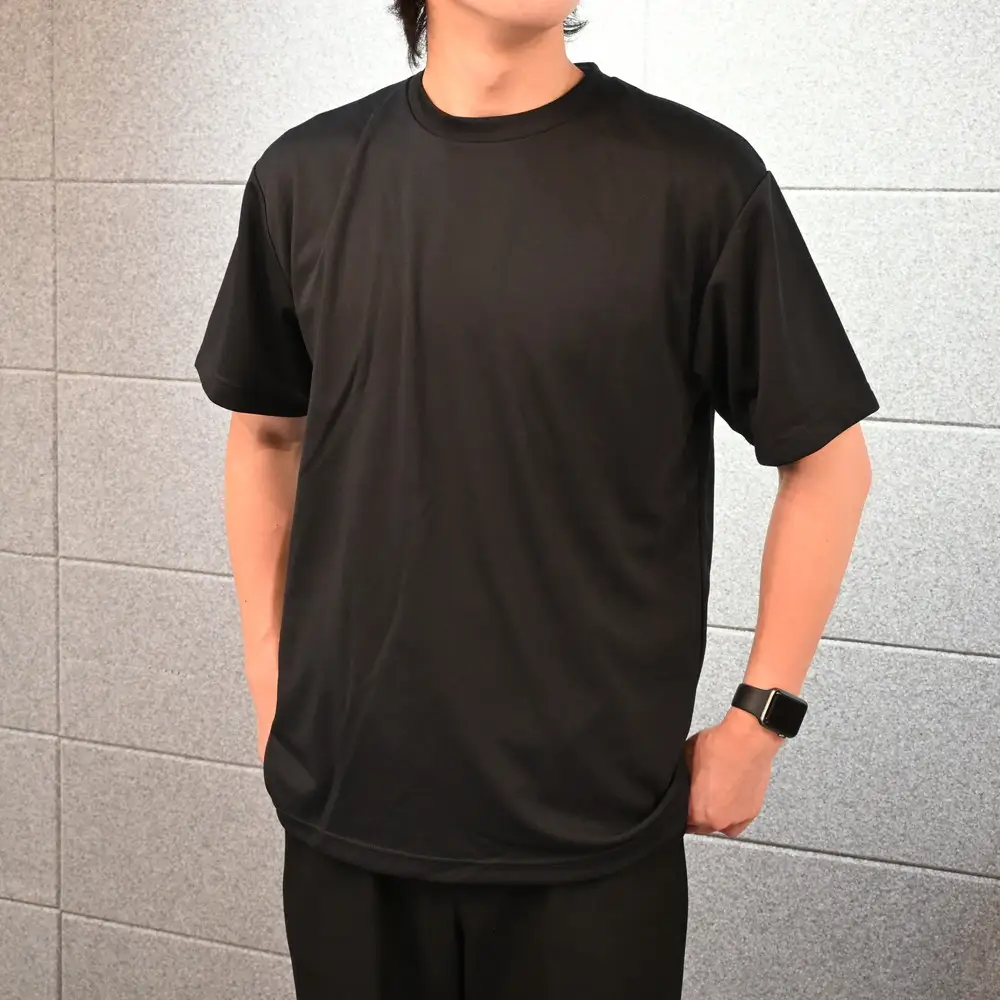 野口英世記念館 オリジナル 忍耐 大人用 速乾Tシャツ黒 [ M L LL ] | 自筆の書 バックプリント ここでしか手に入らない 猪苗代 福島県 1万円台