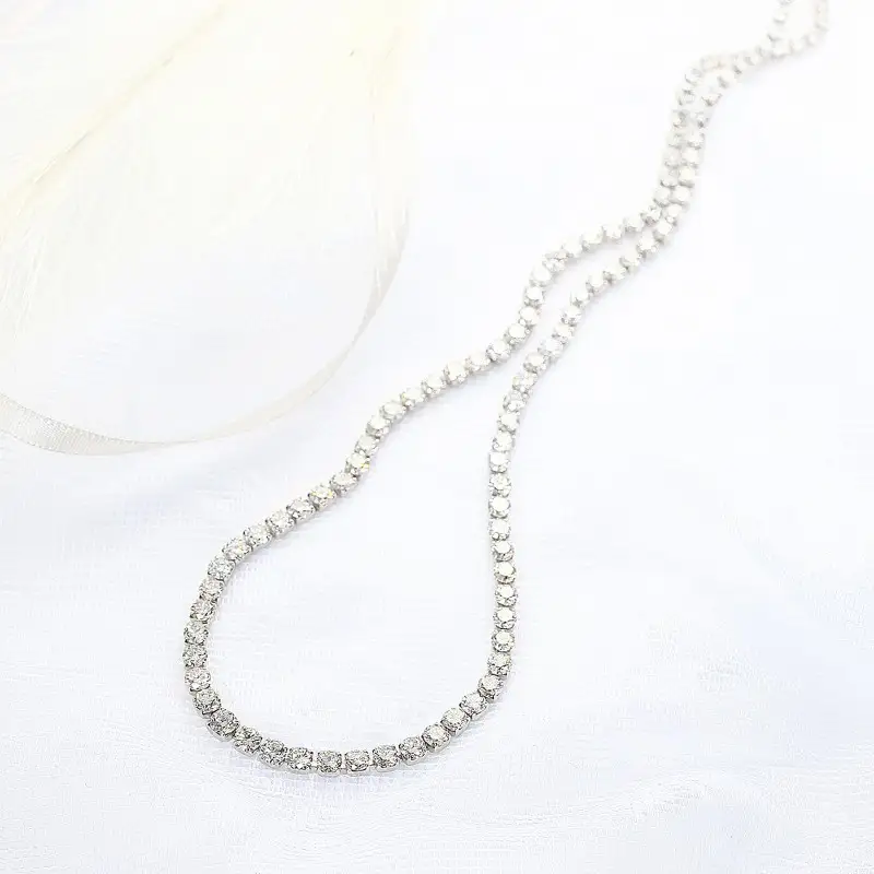 Deliciae テニスネックレス グラデーション PT850 ダイヤモンド【20.0ct】DTN-1-PT-2001
