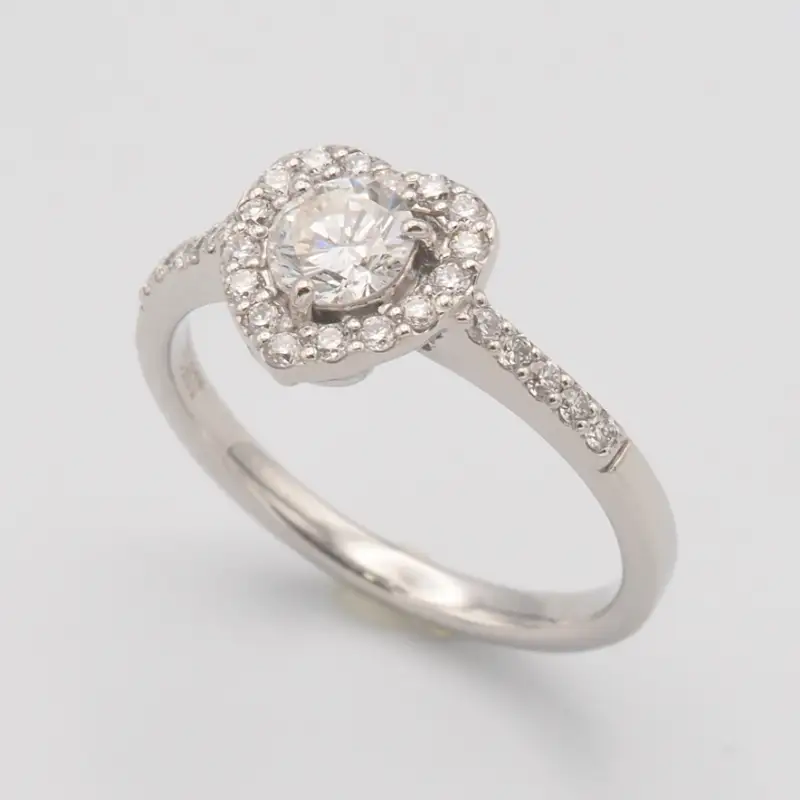 プラチナ 0.66ct　ハートダイヤモンド リング　FHR-009536
