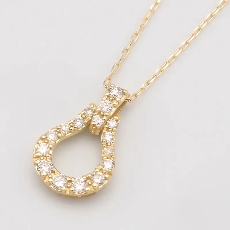 K18 0.15ct ダイヤモンド ペンダントネックレス　FHH-019980