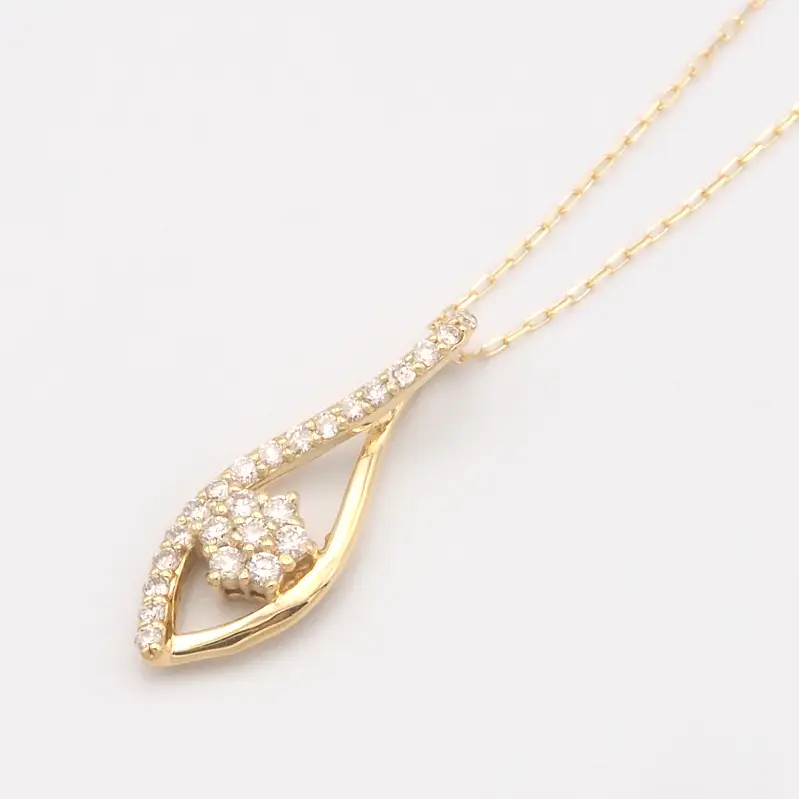 K18 0.15ct ダイヤモンド ペンダントネックレス　FHH-019982