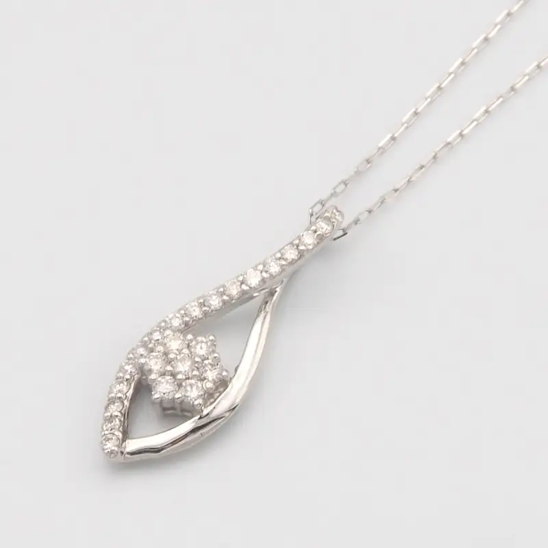 PT900/PT850 0.15ct ダイヤモンド ペンダントネックレス　FHH-019983