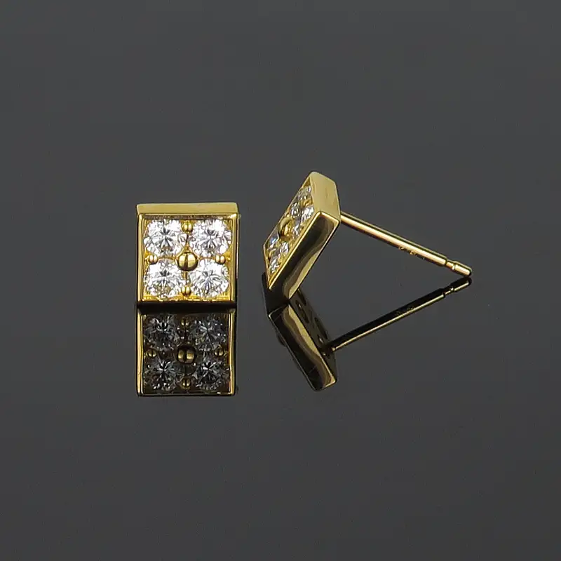 K18YG ダイヤ トータル0.54ct ピアス PNI-143