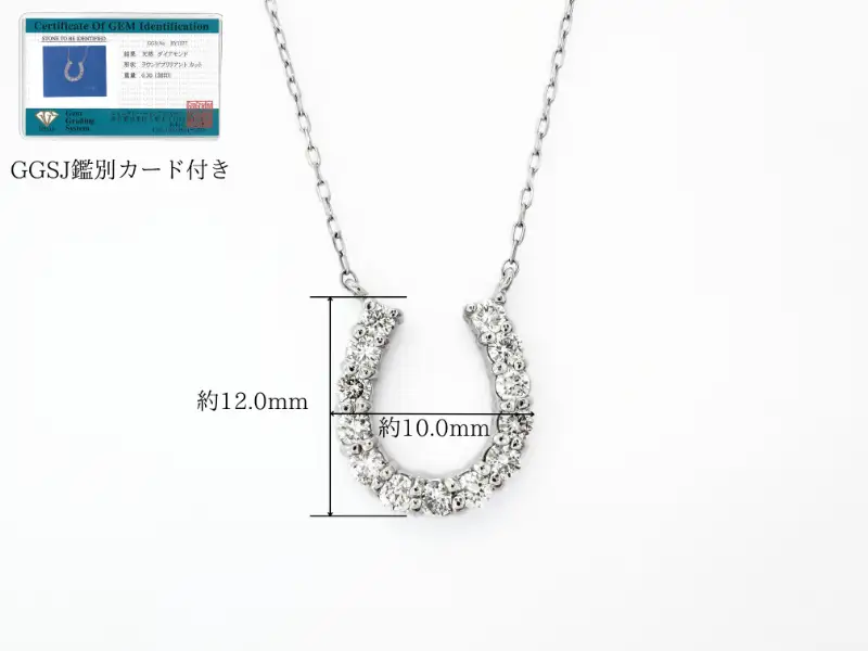 PT ホースシュー(馬蹄)ペンダントネックレス（468731）