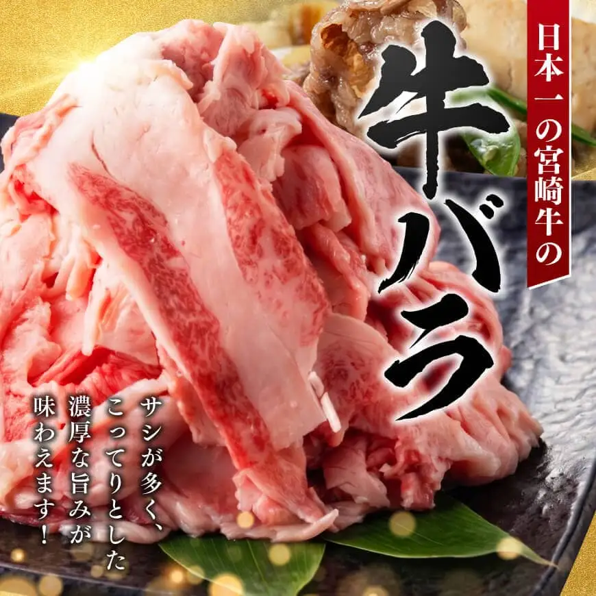【訳あり】宮崎牛バラ切り落とし2.7kg(300g×9) 【 牛肉 牛 肉 宮崎牛 牛バラ 切り落とし 牛丼 カレー 訳あり 送料無料 】 