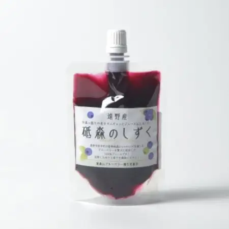 砥森のしずく ブルーベリージュース 果汁100% 100ml×10個 遠野市 砥森山ブルーベリー園【1583564】