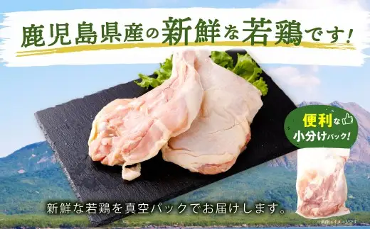 鹿児島県産 骨付きもも 10本セット 若鶏 骨付き 骨付鳥 もも肉 モモ肉 鶏肉 冷凍 AS-4100