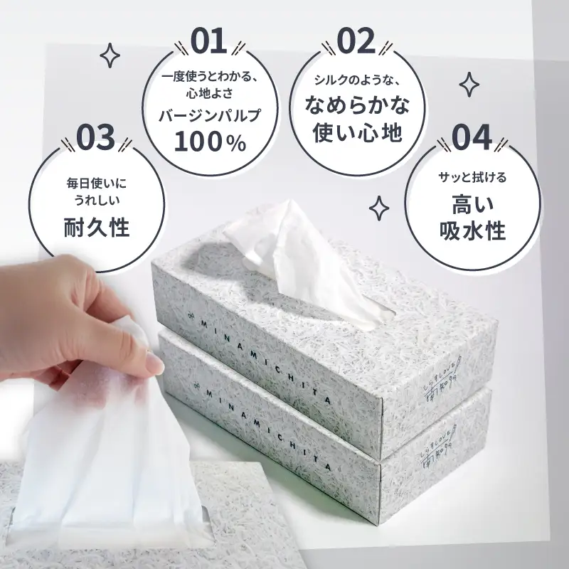 南知多町PR ティッシュ (しらすバージョン) 60個  ティッシュ ティッシュペーパー  紙 ボックスティッシュ BOX ティッシュ 日用品 消耗品 普段使い 肌触り 備蓄 生活応援 箱 必需品 家族 保管 備え しらす ボックス ティッシュ