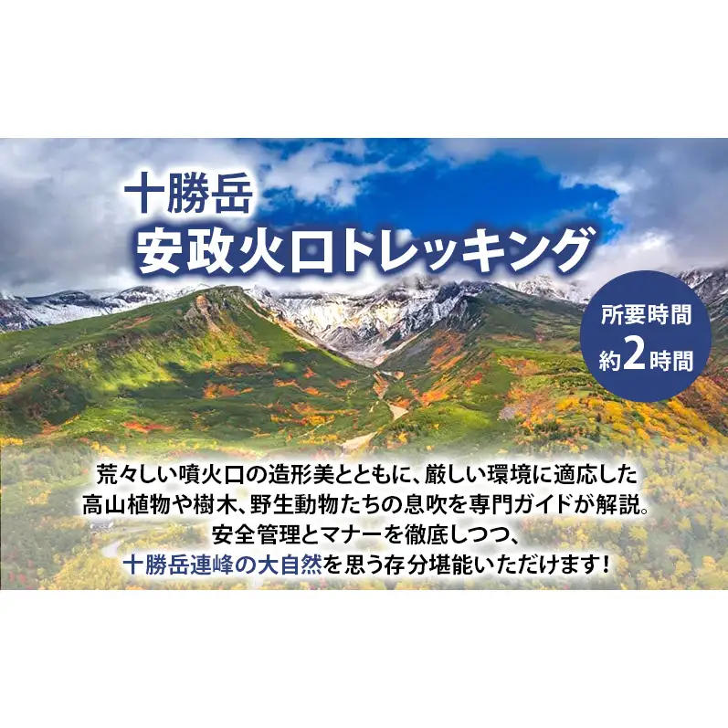 湯元 凌雲閣 ペア 【1泊2食付】宿泊 安政火口 トレッキング 体験 北海道 上富良野 サマー アクティビティ 十勝岳 夏期