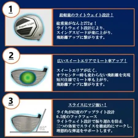ゴルフクラブ ドライバー デカタン スーパーライト 43.5インチ フレックスR 特別仕様【1717076】