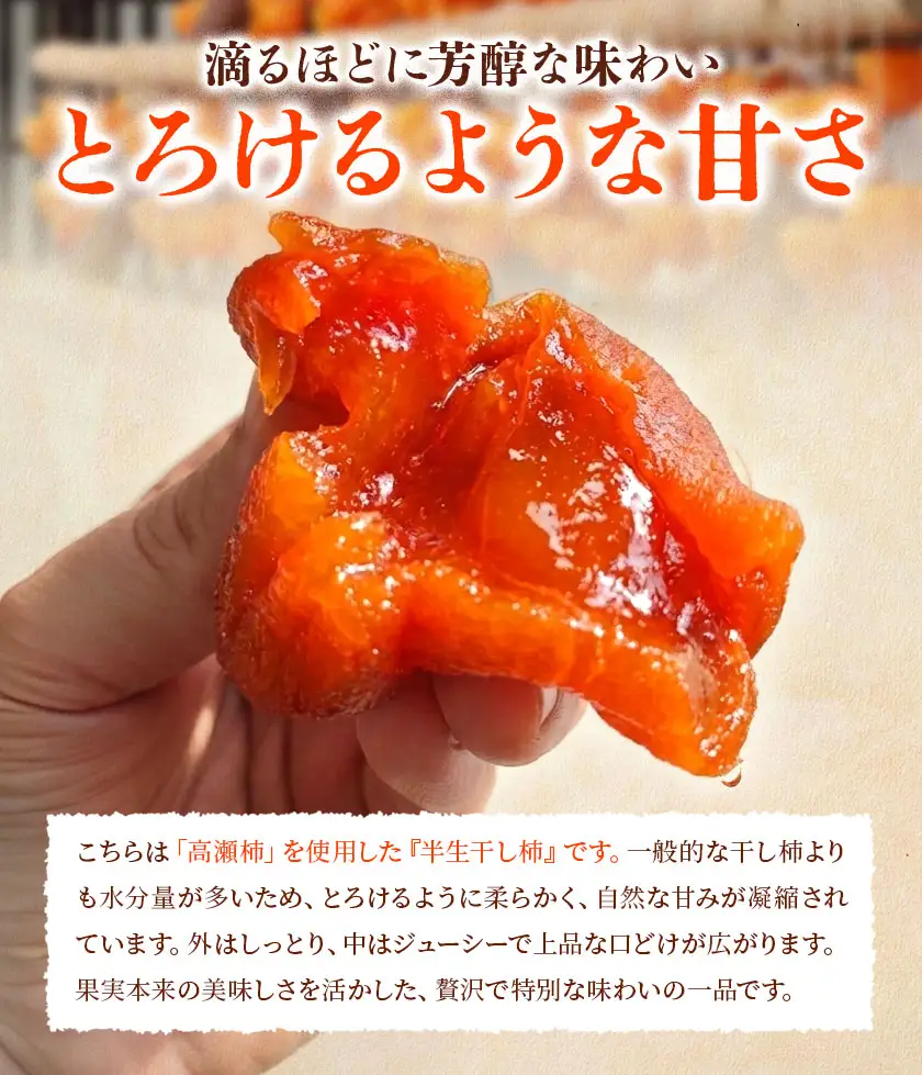 【先行予約】半生干し柿 御船藤農園 6個《2026年11月上旬-2027年1月中旬頃出荷》
