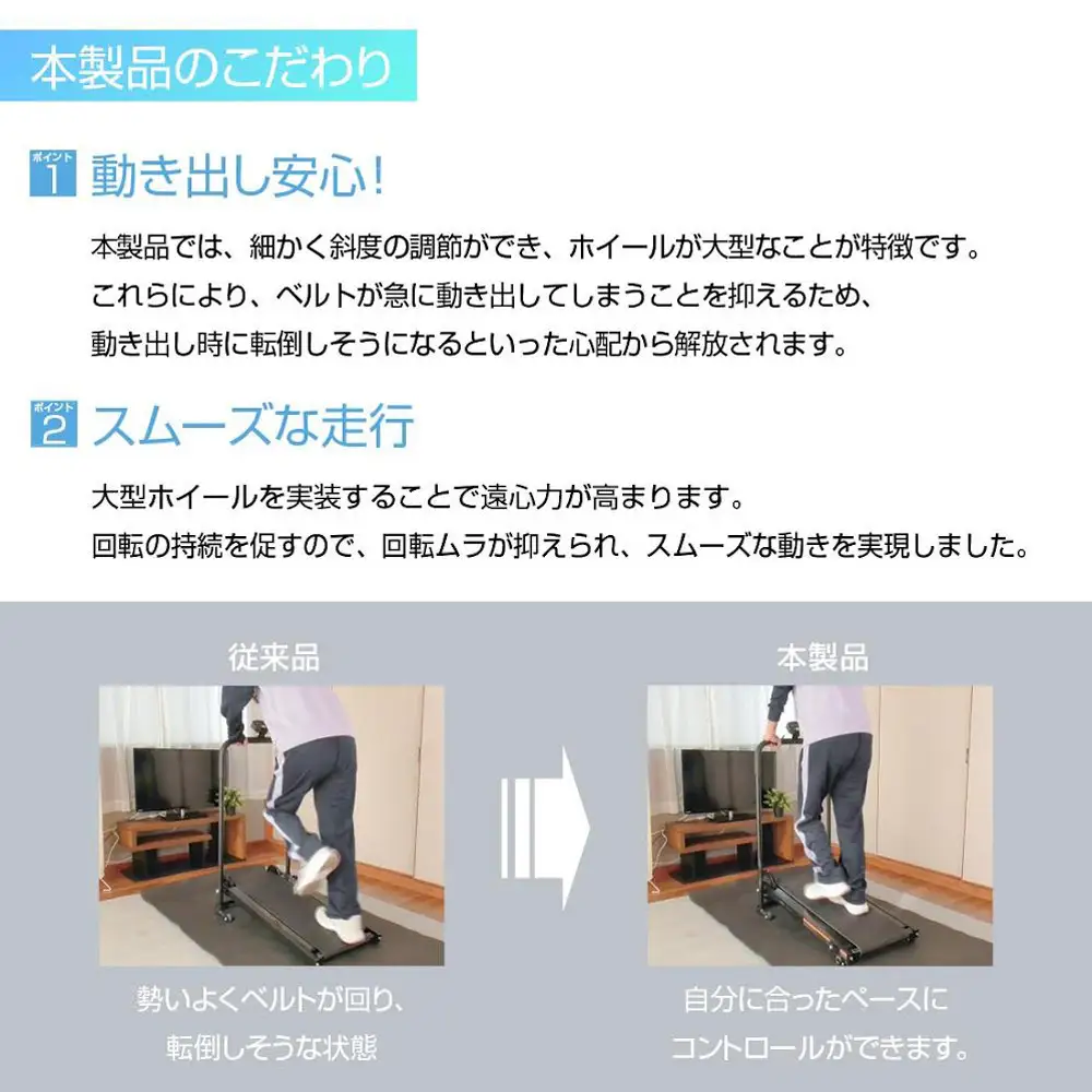 ウォーキングマシン ティゴラ/３段階角度調整/計測モニター