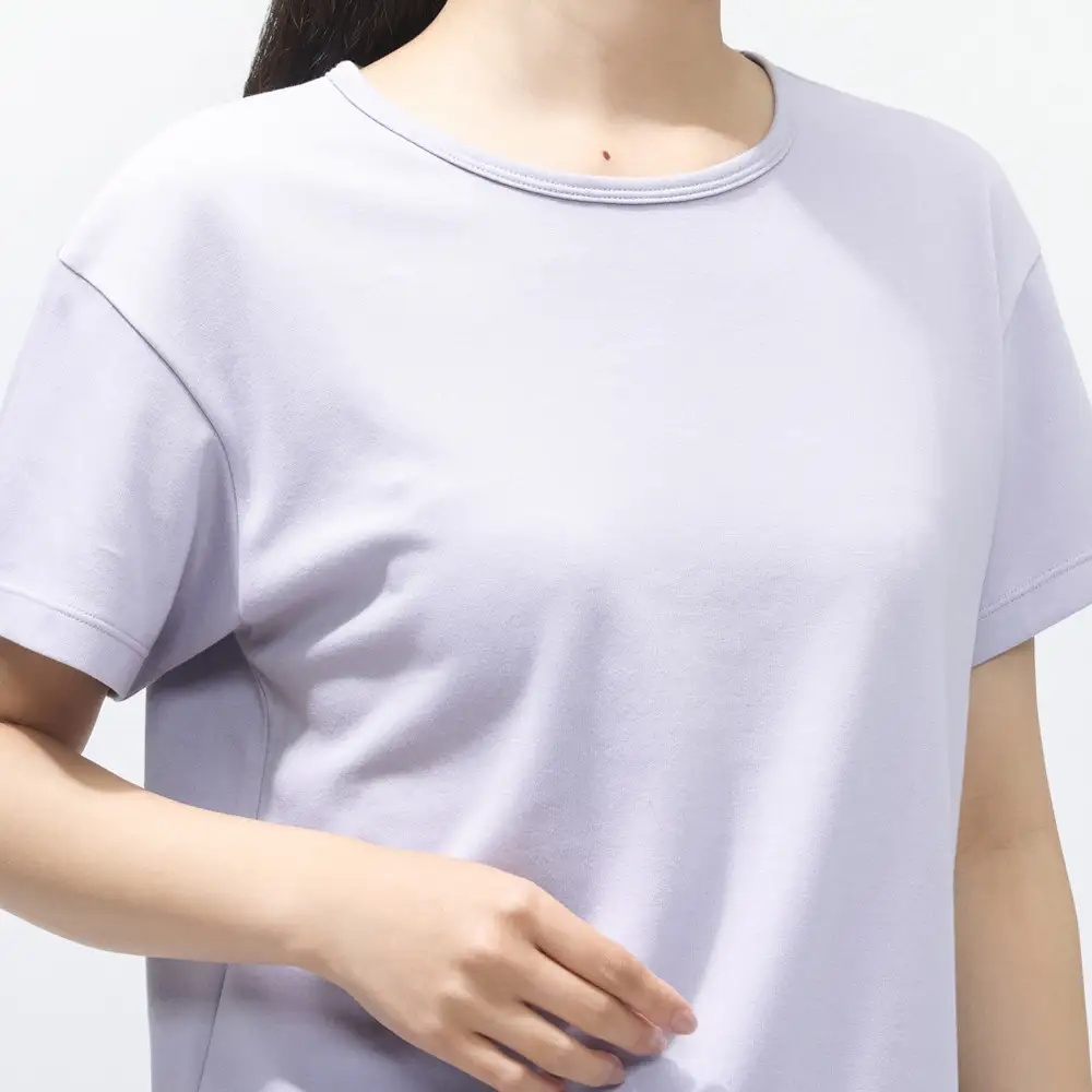 リカバリーウェア/レディス半袖Tシャツ/XLサイズ/ラベンダー