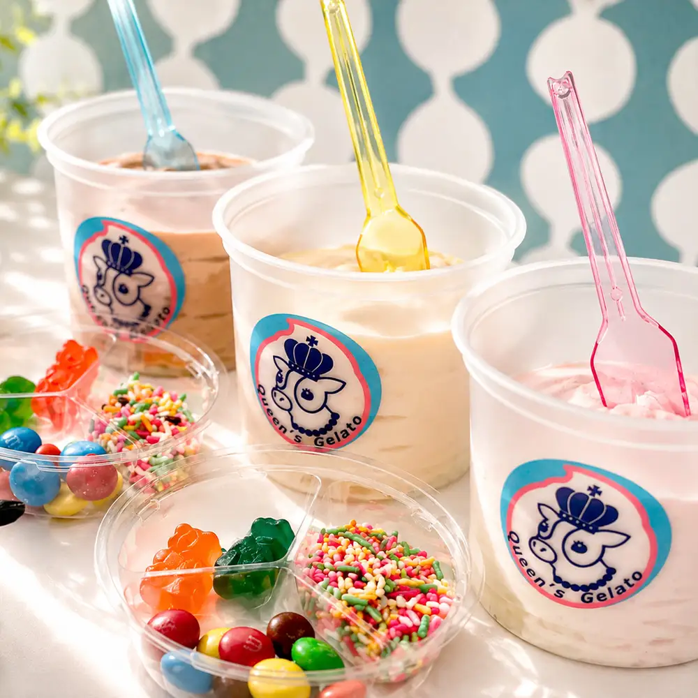 クイーンズジェラート おめかしジェラート 6個セット 100ml×6個 | Queen’s Gelato クイーンファーム ジェラート 贈物 贈答 プレゼント ミルク クイーンミルク いちごミルク ミルクチョコ QF-6