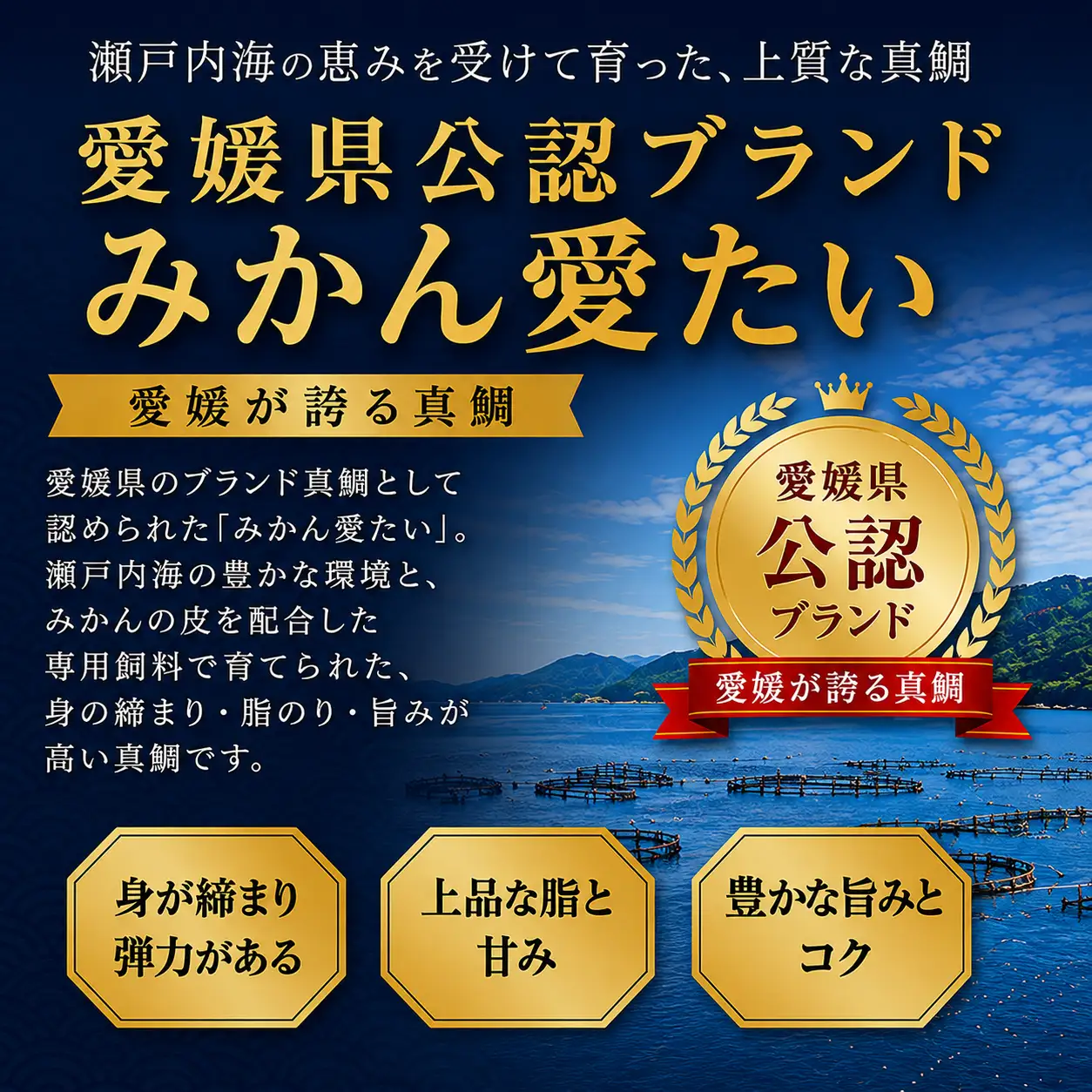 みかんの風味が食欲をそそる愛媛県の公認ブランド「みかん愛たい」食べ尽くしセット 三枚おろし2枚 頭 鯛 タイ 魚 刺身 煮つけ 愛媛 すぐ食べられる