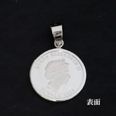 Pt999純プラチナ エリザベス＆エンジェルコイン【1/25oz】ペンダントヘッド【配送不可地域：沖縄県】【1750597】
