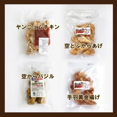 空とぶからあげ4種セット 金賞唐揚げと人気味わいセレクト【配送不可地域：離島】【1744168】