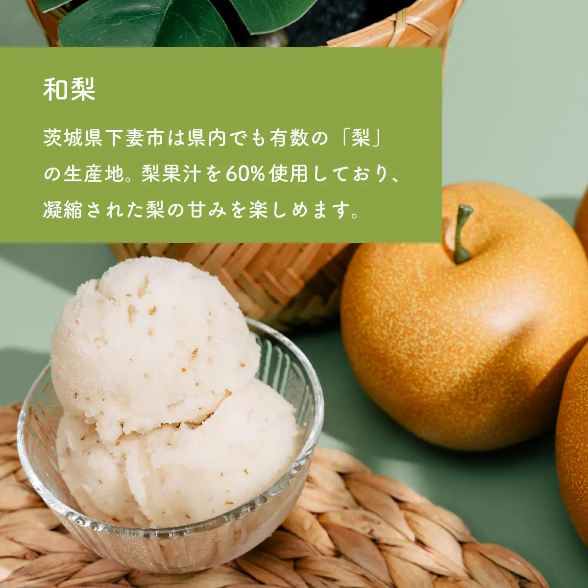 ジェラート 1L×2個 アイス 和梨 × シャインマスカット ジェラート
