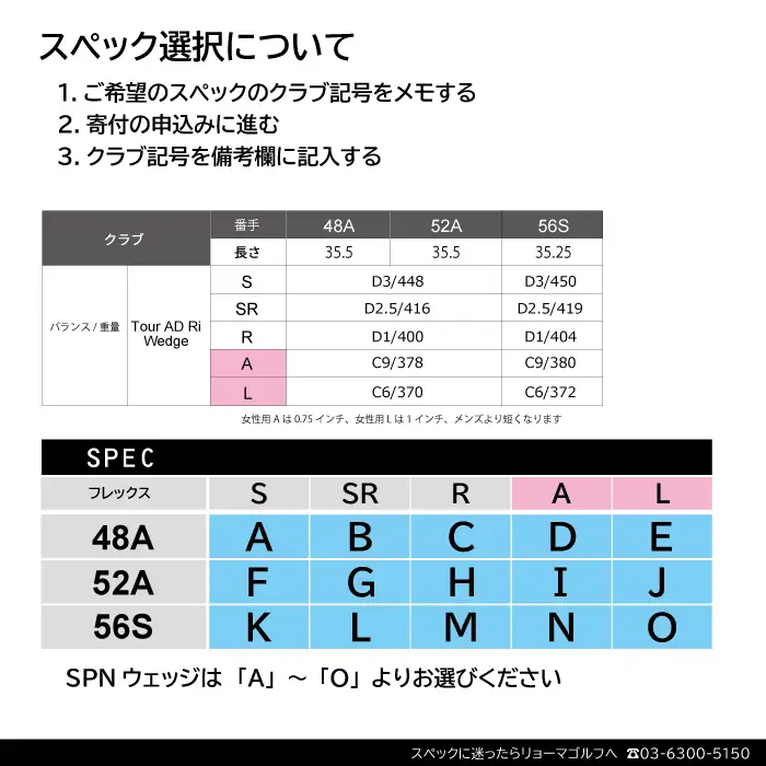 リョーマアイアンウェッジ 「RYOMA SPN Wedge」 単品 TourADシャフト リョーマ GOLF ゴルフクラブ