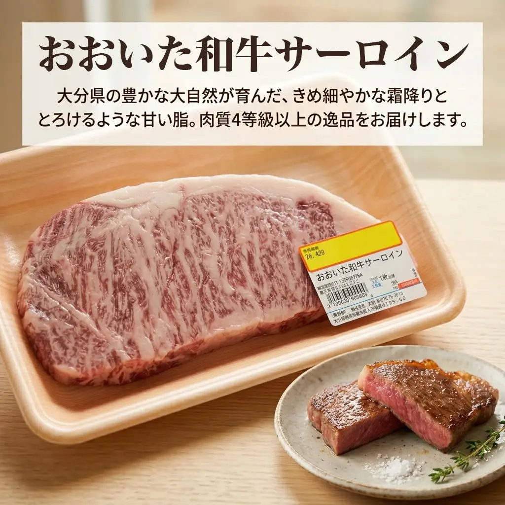 おおいた和牛サーロインステーキ (200g×2枚) | 和牛 豊後高田市