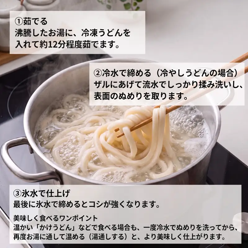 手打ちうどん 4食(つゆ付き) うどん